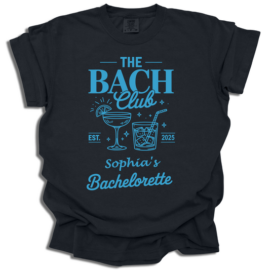 The Bach Club Personalized Bachelorette Party Shirt - c358a25