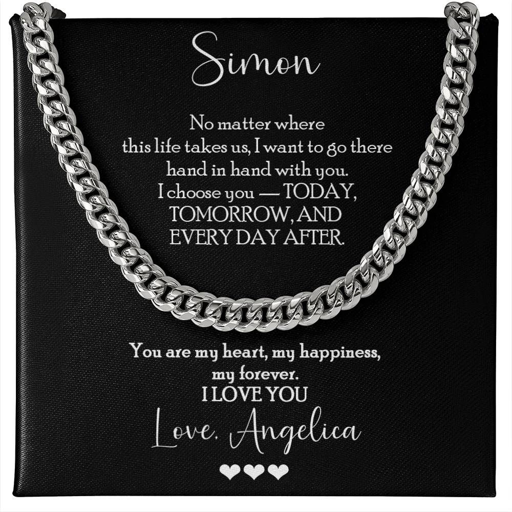 I Choose You Necklace Gift for Boyfriend - c550a25