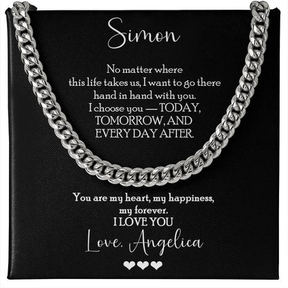I Choose You Necklace Gift for Boyfriend - c550a25