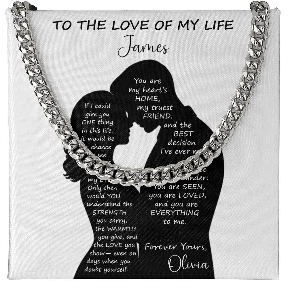 You Are Loved - Personalized Husband Necklace Gift - c528a25