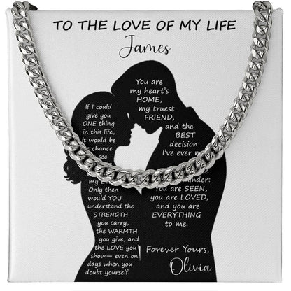 You Are Loved - Personalized Husband Necklace Gift - c528a25