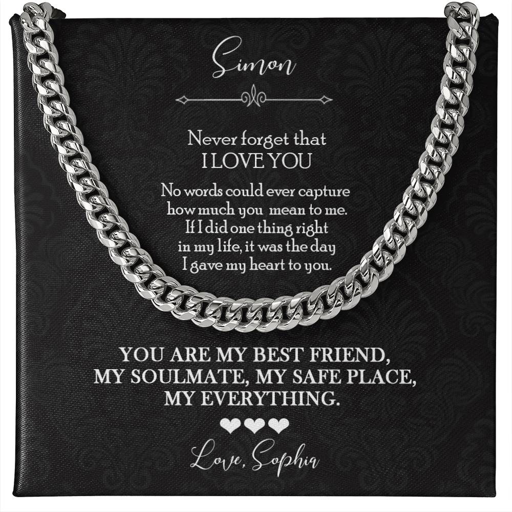 To My Husband Soulmate Necklace Gift - c548a25