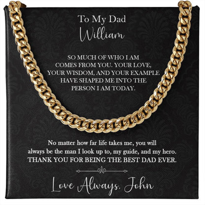 To My Dad Necklace Gift from Son - c552a25
