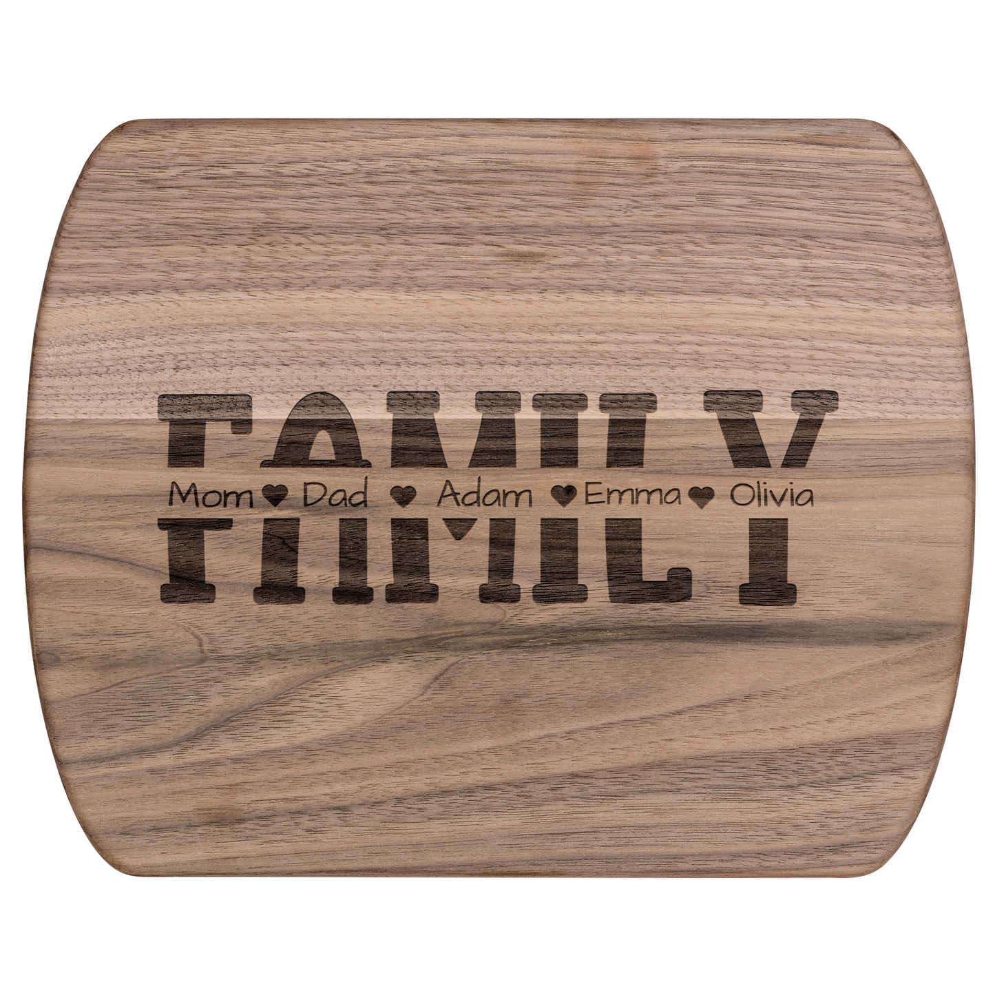 Custom Family Names Engraved Cutting Board - c421a25