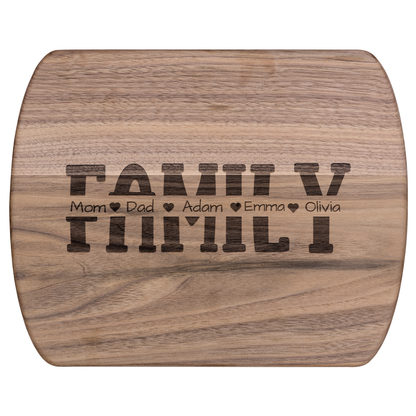 Custom Family Names Engraved Cutting Board - c421a25