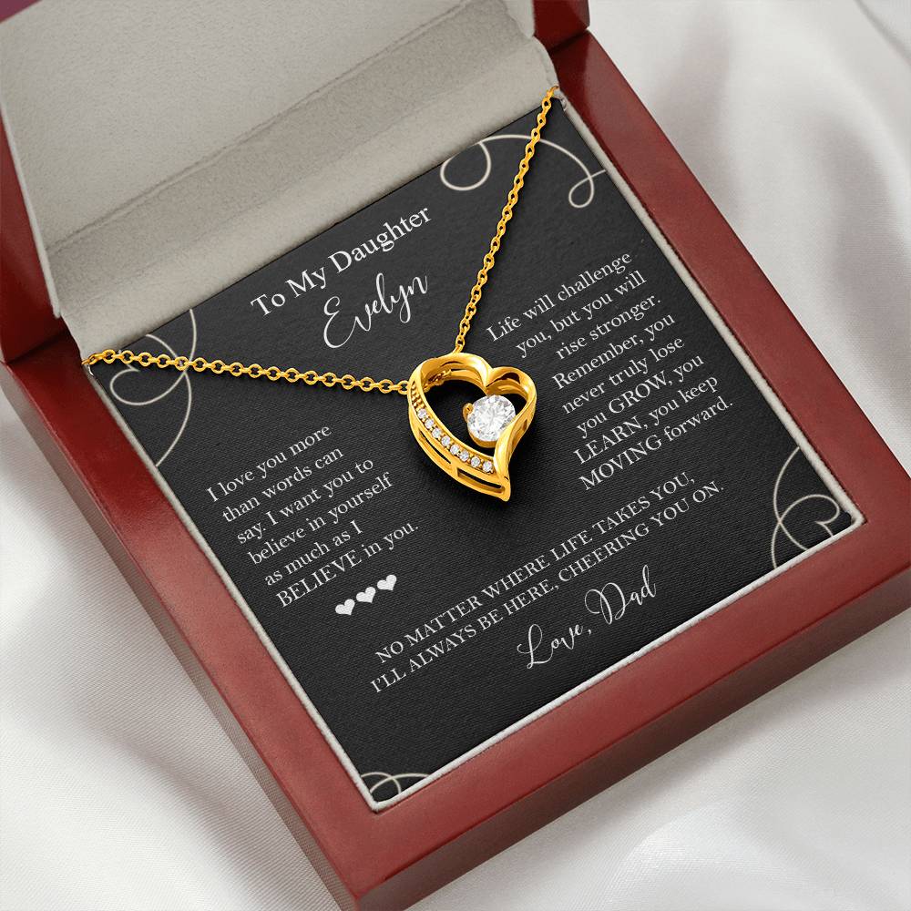 To My Daughter - I Believe in You Necklace Gift from Dad - c575a25