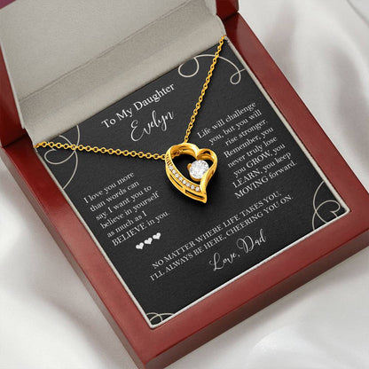 To My Daughter - I Believe in You Necklace Gift from Dad - c575a25