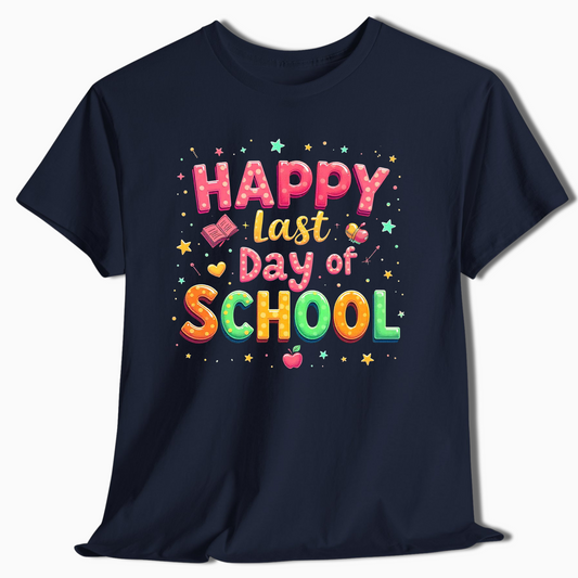 Happy Last Day of School Kindergarten Teacher T-Shirt - c343a25