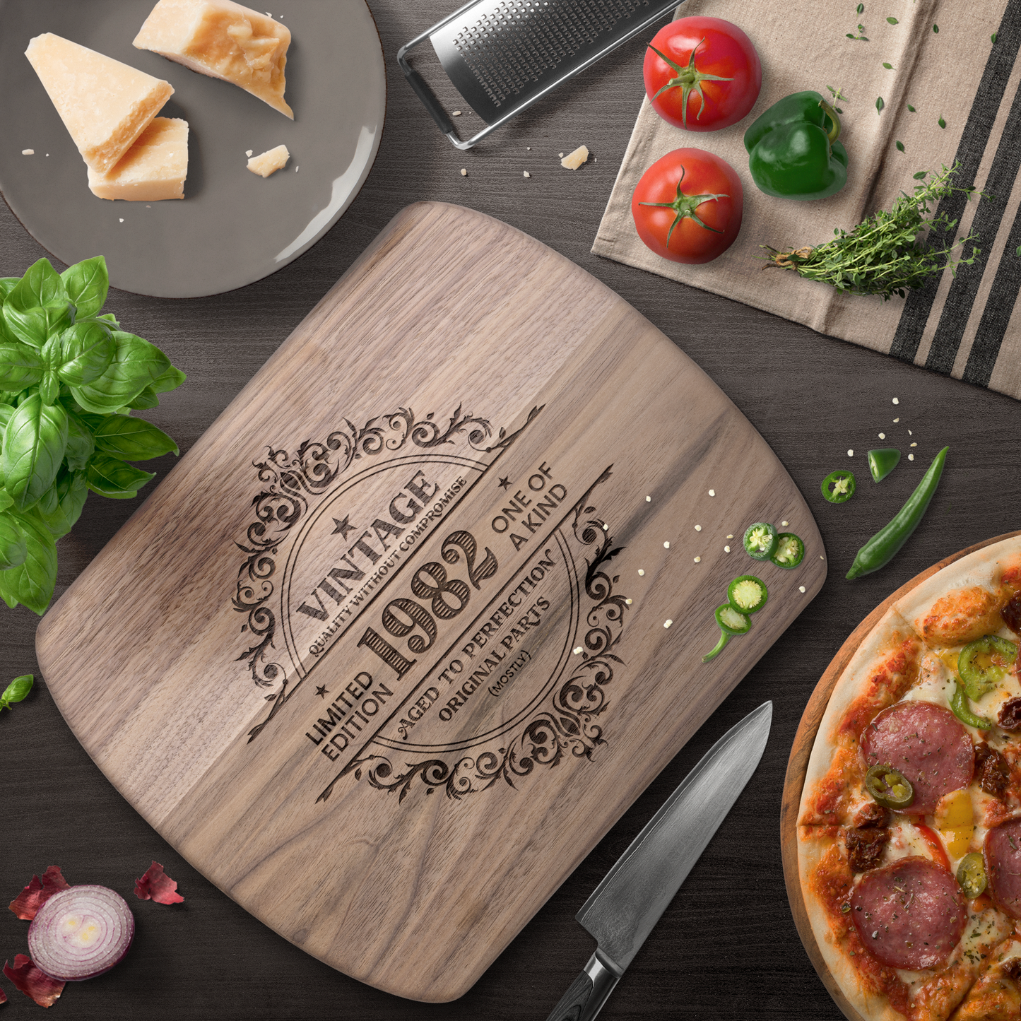 Vintage Year Cutting Board - Birthday & Anniversary Gift - c420a25