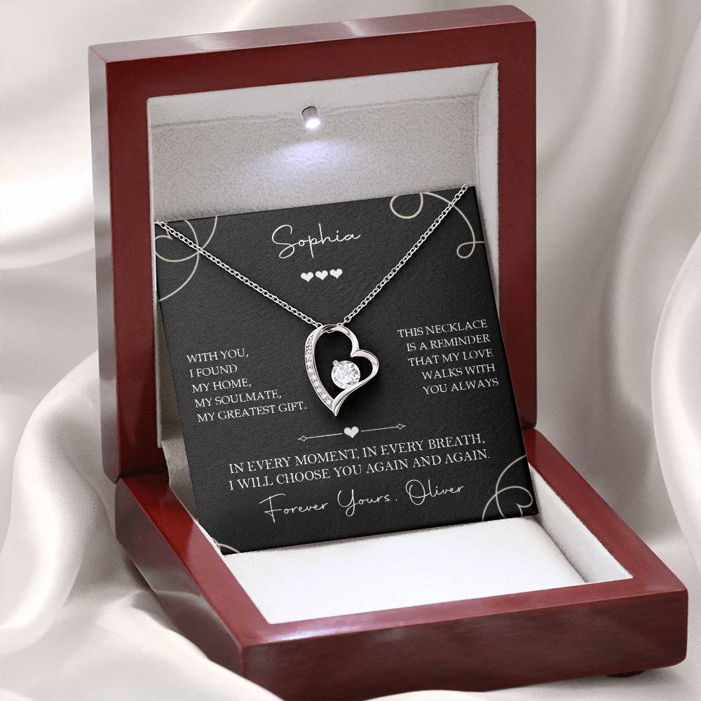 To My Soulmate - I Will Always Choose You Necklace Gift - c571a25