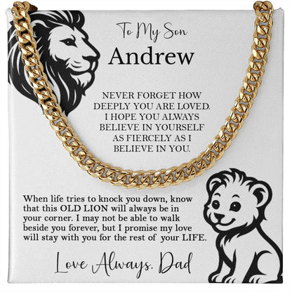 To My Son - Lion and Cub Strength Message from Dad - c555a25