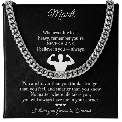You’re Not Alone Necklace for Brother - c551a25