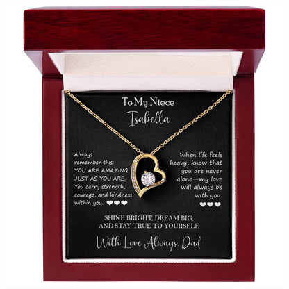 To My Niece - Personalized Necklace Gift from Aunt - c567a25