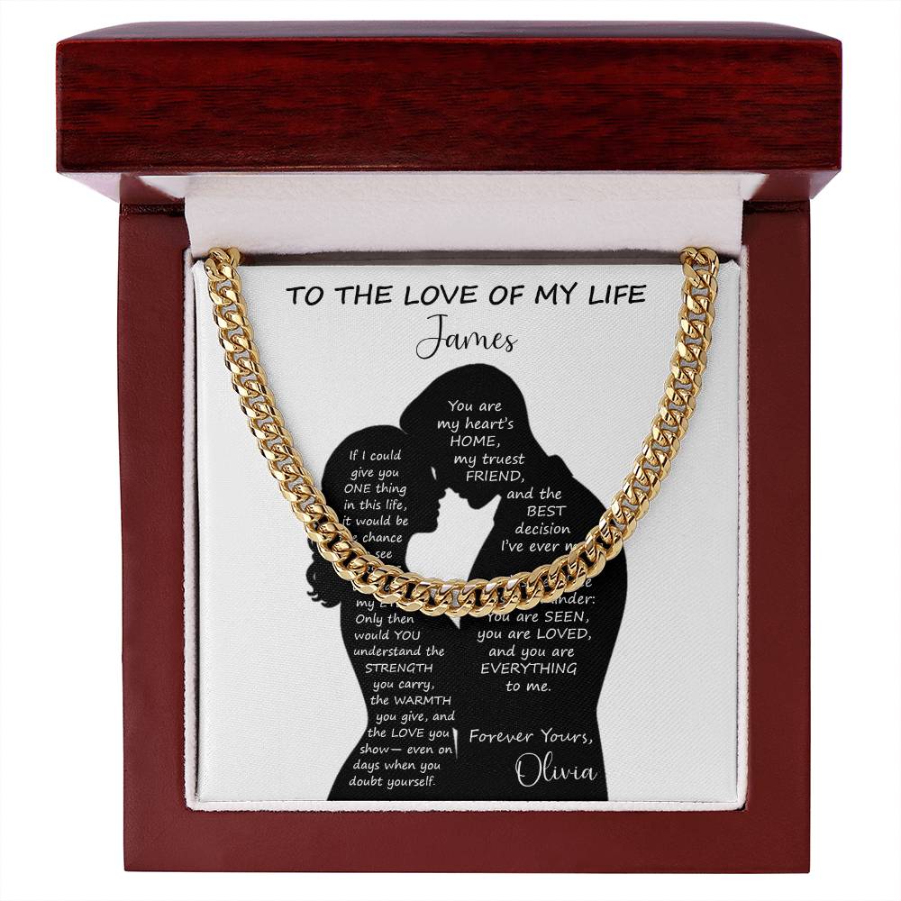 You Are Loved - Personalized Husband Necklace Gift - c528a25