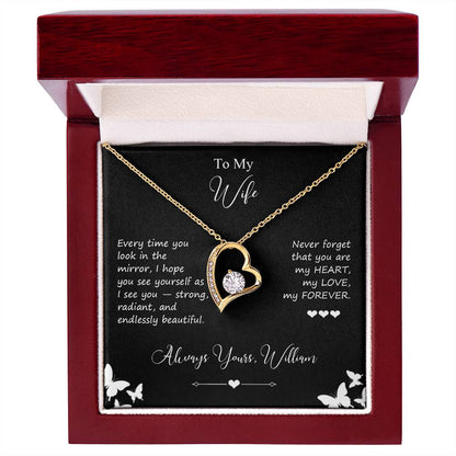 To My Wife - You Are My Heart, My Forever Necklace Gift - c574a25