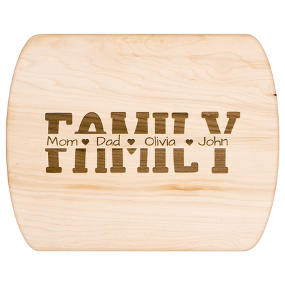Custom Family Names Engraved Cutting Board - c421a25