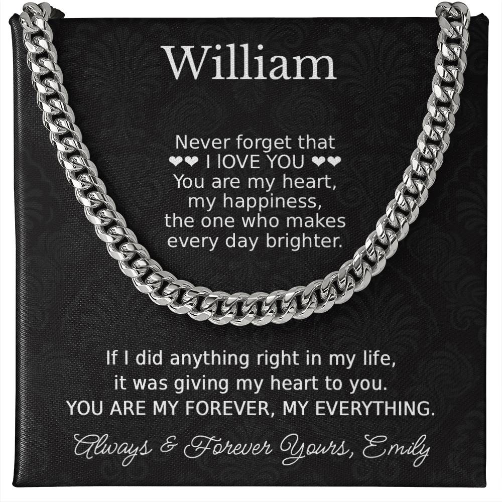 To My Husband Romantic Necklace Gift - c547a25