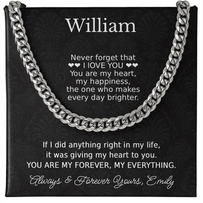 To My Husband Romantic Necklace Gift - c547a25