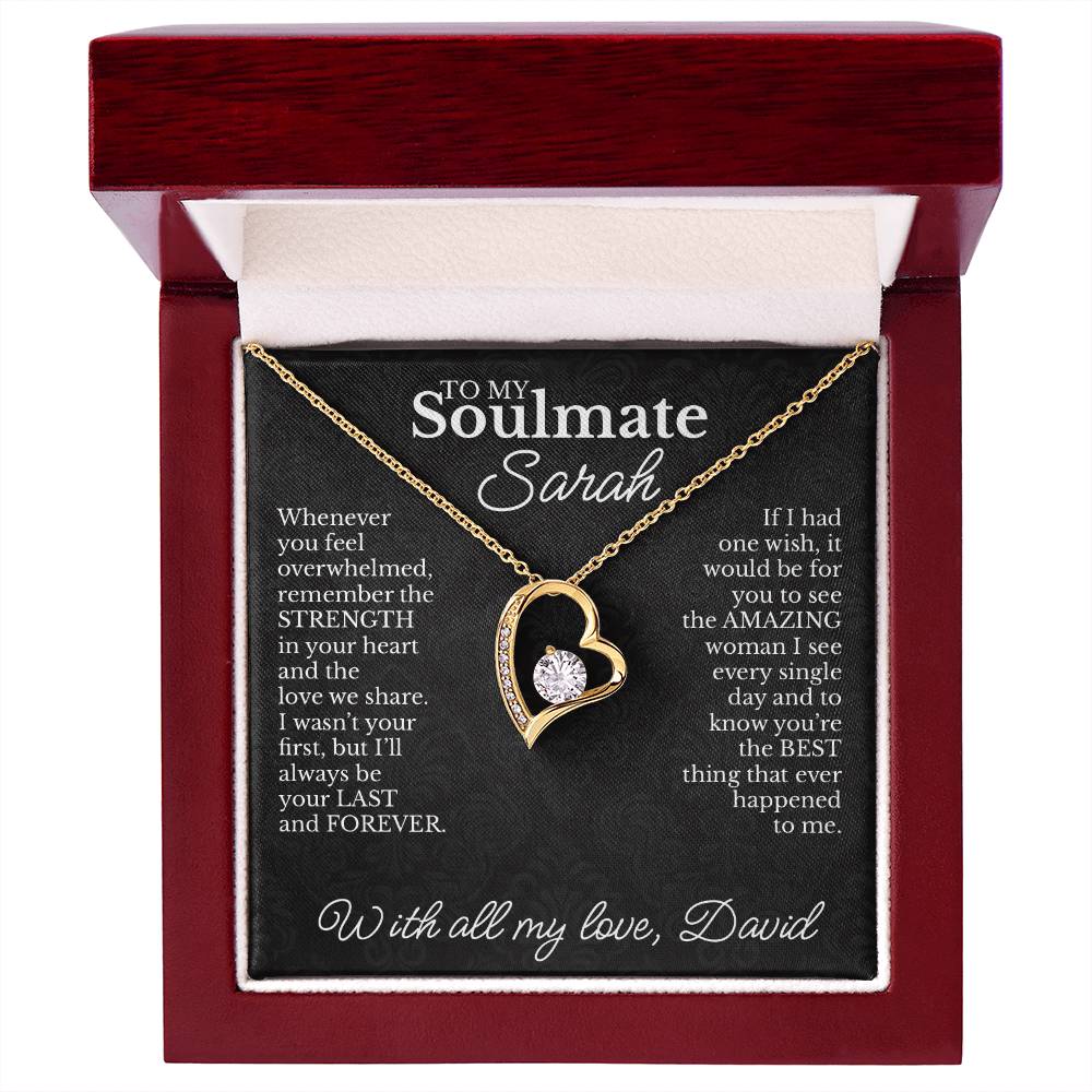 To My Soulmate - Necklace with Strength & Lasting Love Message - c484a25