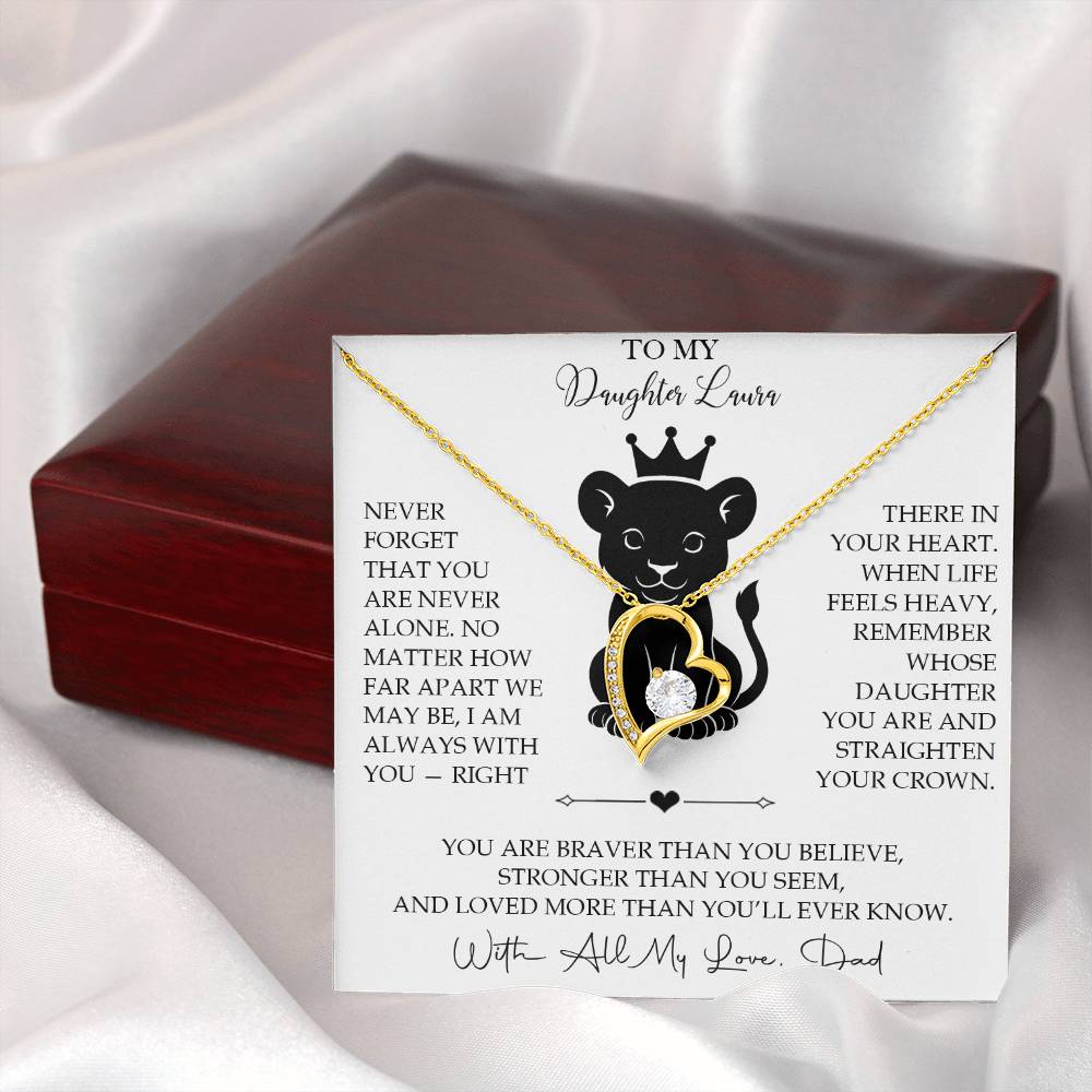 To My Daughter - Personalized Necklace Gift from Dad - c567a25