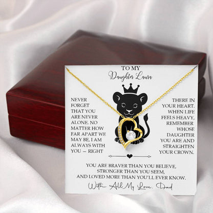 To My Daughter - Personalized Necklace Gift from Dad - c567a25