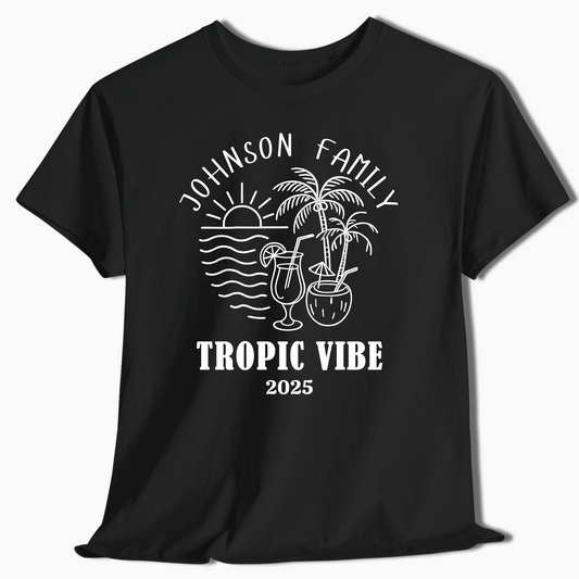 Tropic Vibe Custom Family Beach Trip Shirt - Name & Year - c327a25