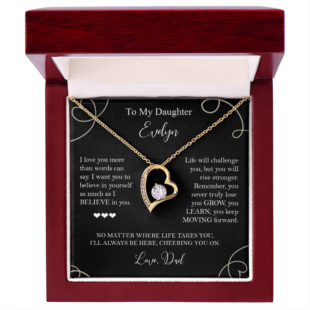 To My Daughter - I Believe in You Necklace Gift from Dad - c575a25
