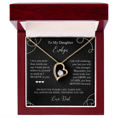 To My Daughter - I Believe in You Necklace Gift from Dad - c575a25