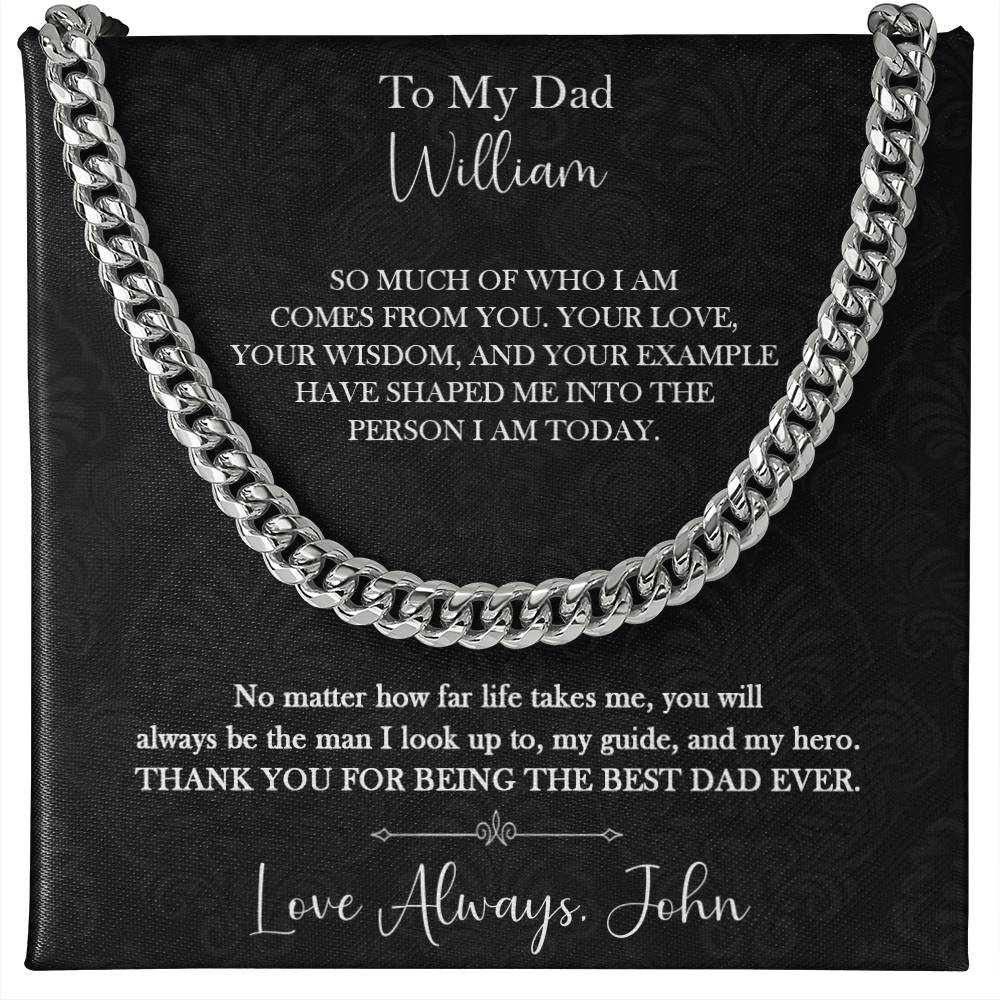 To My Dad Necklace Gift from Son - c552a25