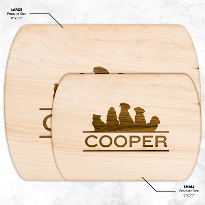 Custom Dog Silhouette Cutting Board with Name - c414a25
