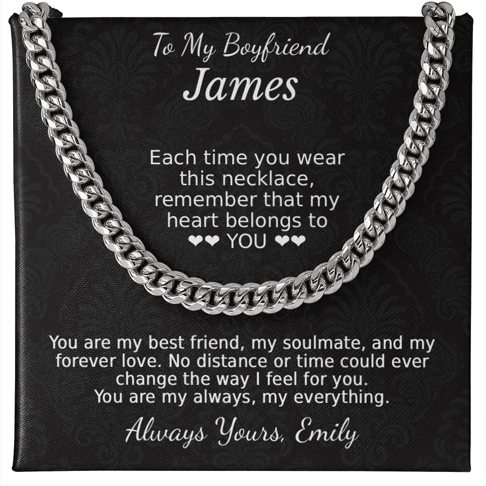 To My Boyfriend Necklace Gift - c546a25