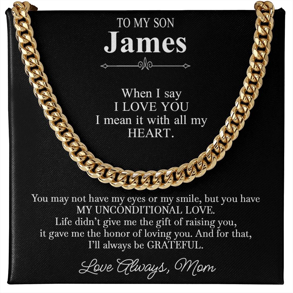 To My Stepson - Loving Gift from Bonus Mom with Custom Name - c556a25