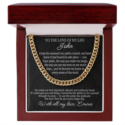 To the Love of My Life - Husband Necklace Gift - c502a25