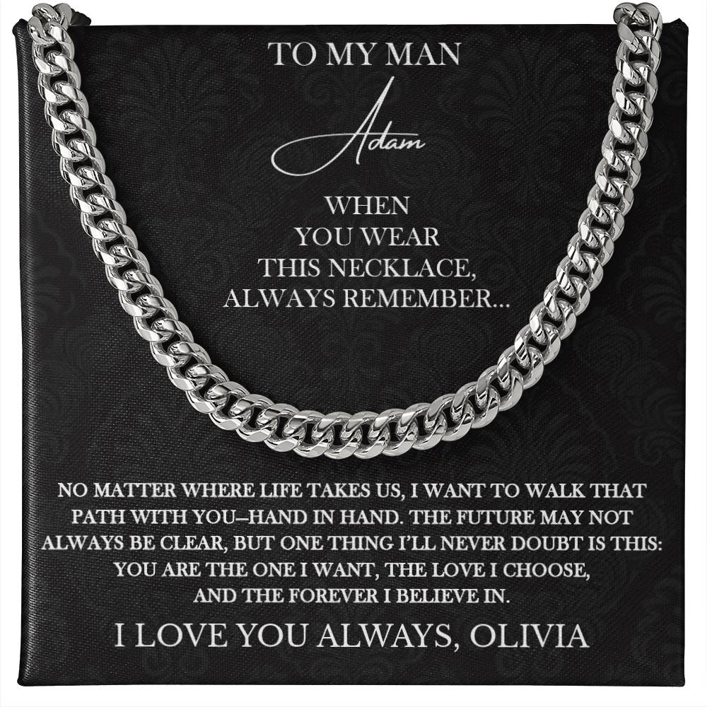 Always Remember - Personalized Husband Necklace Gift - c527a25