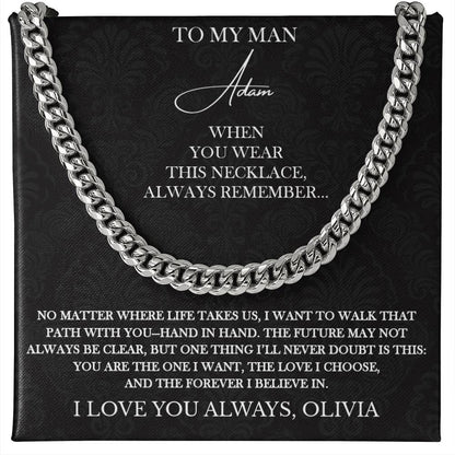 Always Remember - Personalized Husband Necklace Gift - c527a25