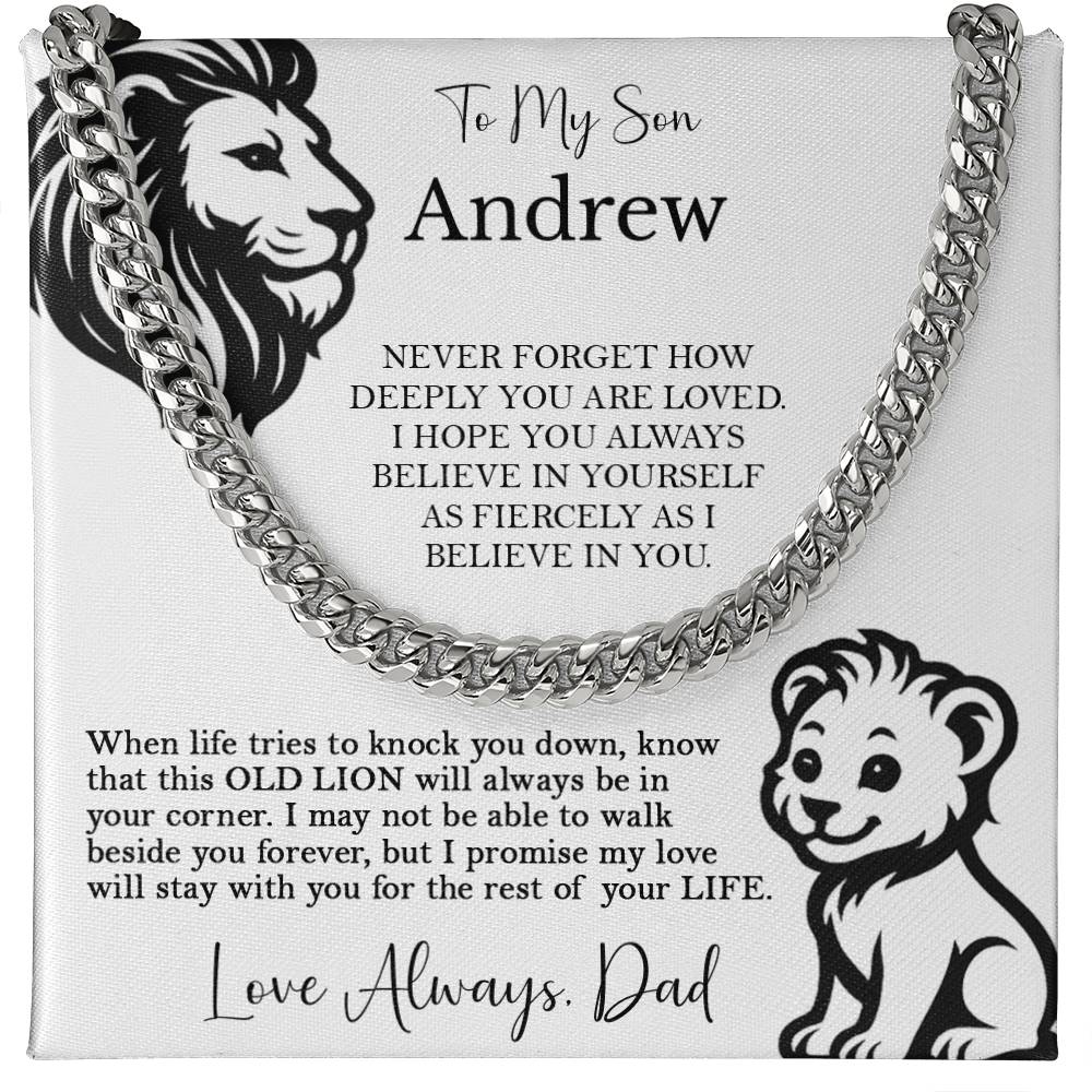 To My Son - Lion and Cub Strength Message from Dad - c555a25