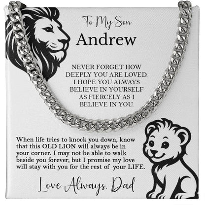 To My Son - Lion and Cub Strength Message from Dad - c555a25