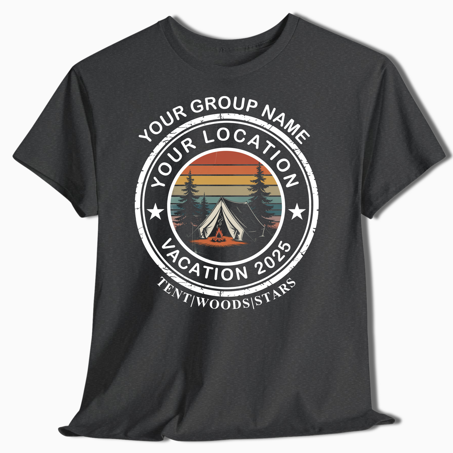 Personalized Camping Family Vacation Shirt - c382a25