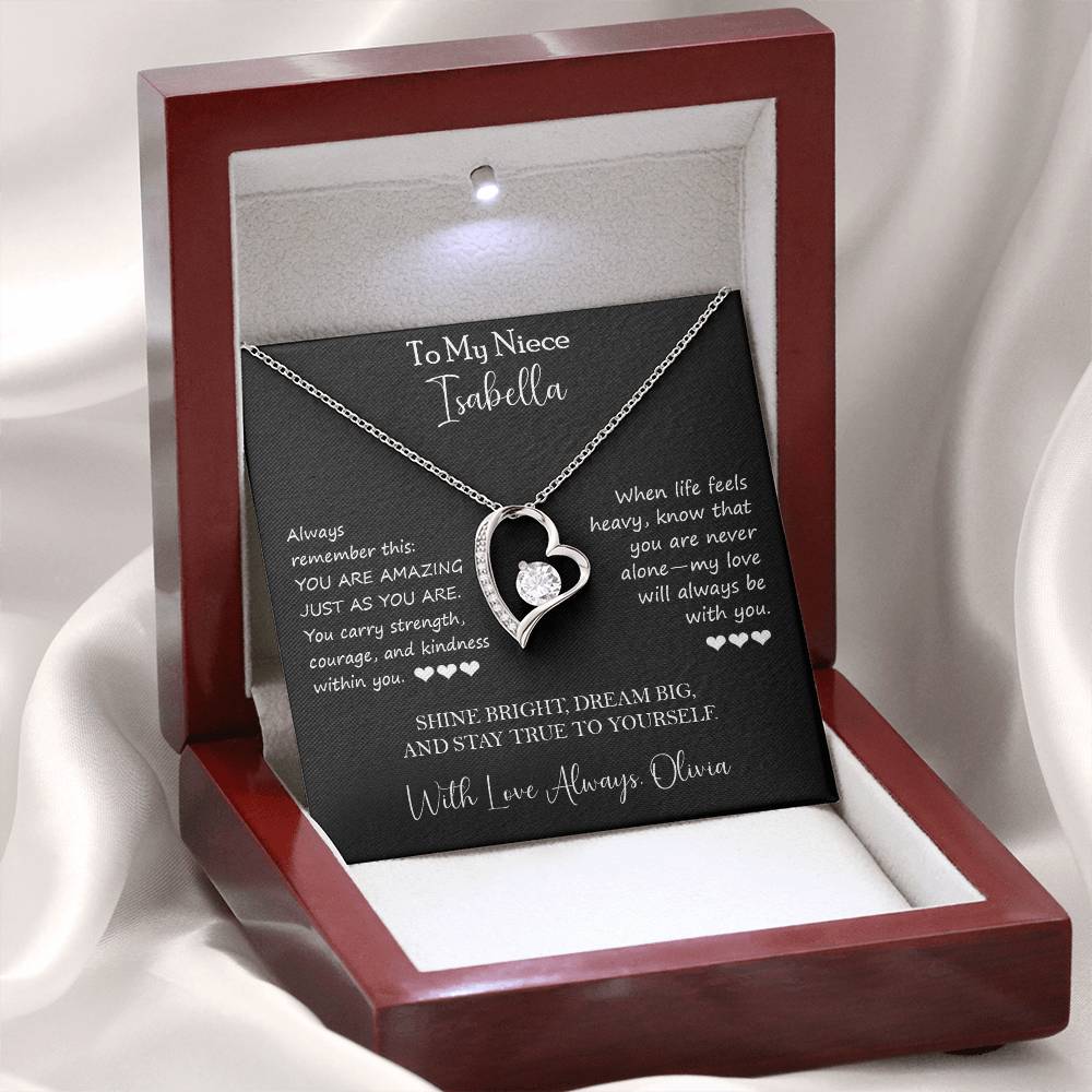 To My Niece - Personalized Necklace Gift from Aunt - c567a25