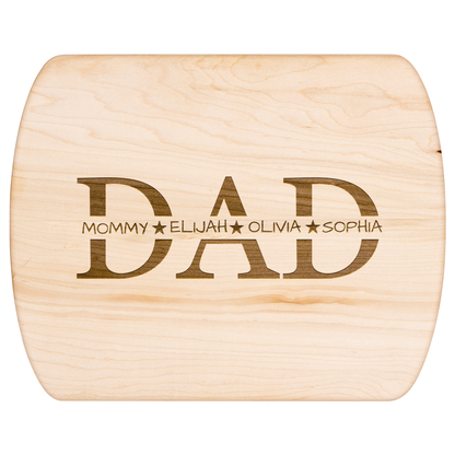 Engraved Dad Cutting Board with Family Names - c425a25