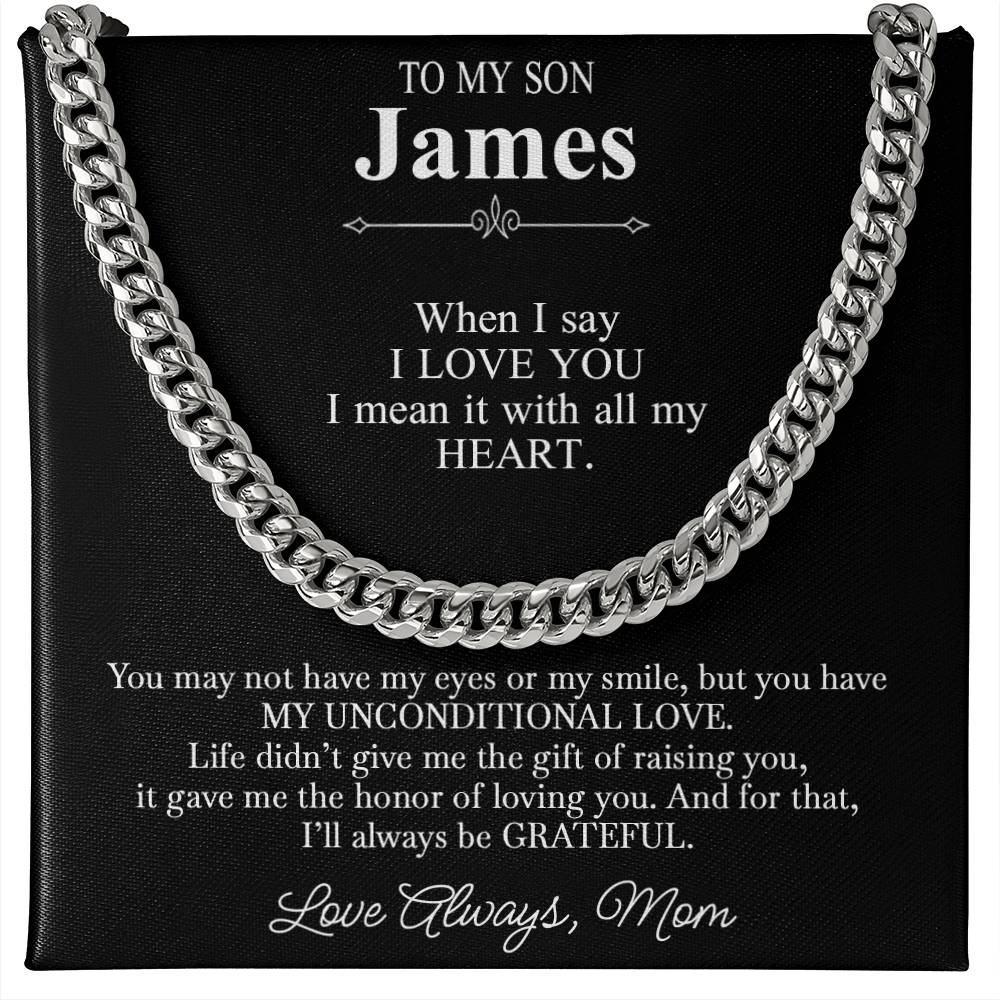 To My Stepson - Loving Gift from Bonus Mom with Custom Name - c556a25