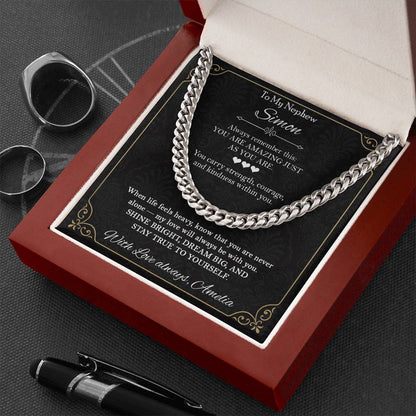 To My Nephew - You Are Amazing Just As You Are Necklace Gift - c579a25