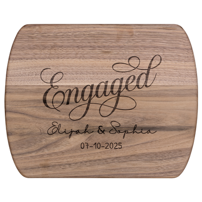 Custom Engaged Couple Name & Date Cutting Board - c417a25