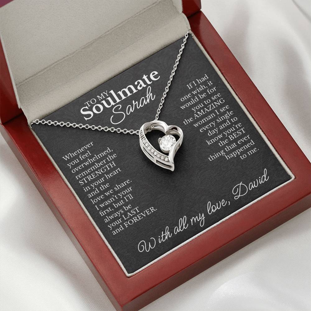 To My Soulmate - Necklace with Strength & Lasting Love Message - c484a25