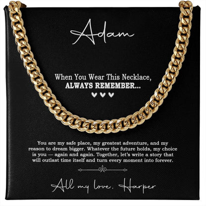 Always Remember - Personalized Necklace for Husband - c532a25