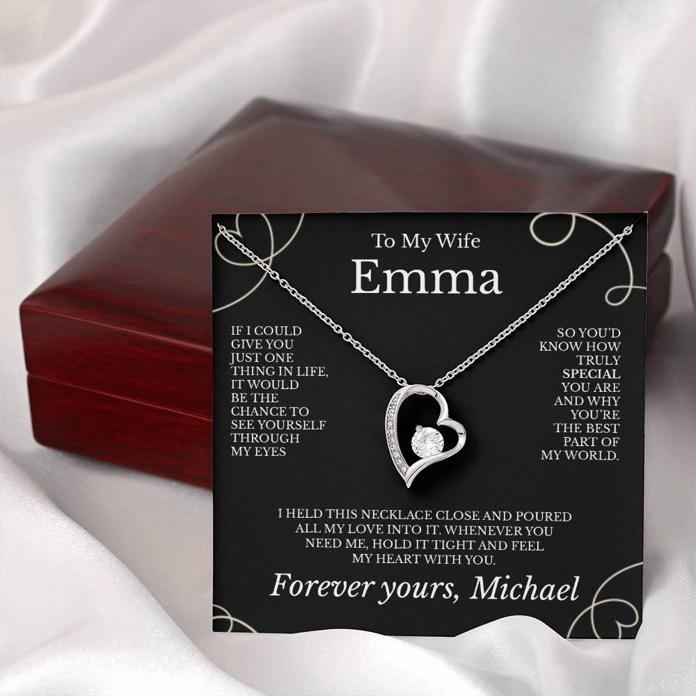 To My Wife - Necklace with Deep Appreciation Message - c489a25