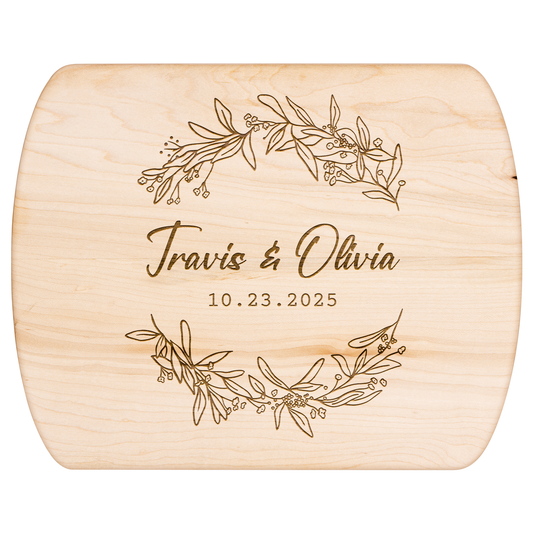 Custom Wedding Date & Name Engraved Cutting Board - c412a25