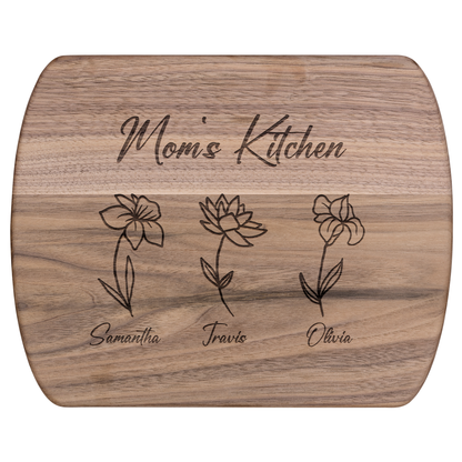 Custom Mom’s Kitchen Cutting Board with Kids' Names - c411a25
