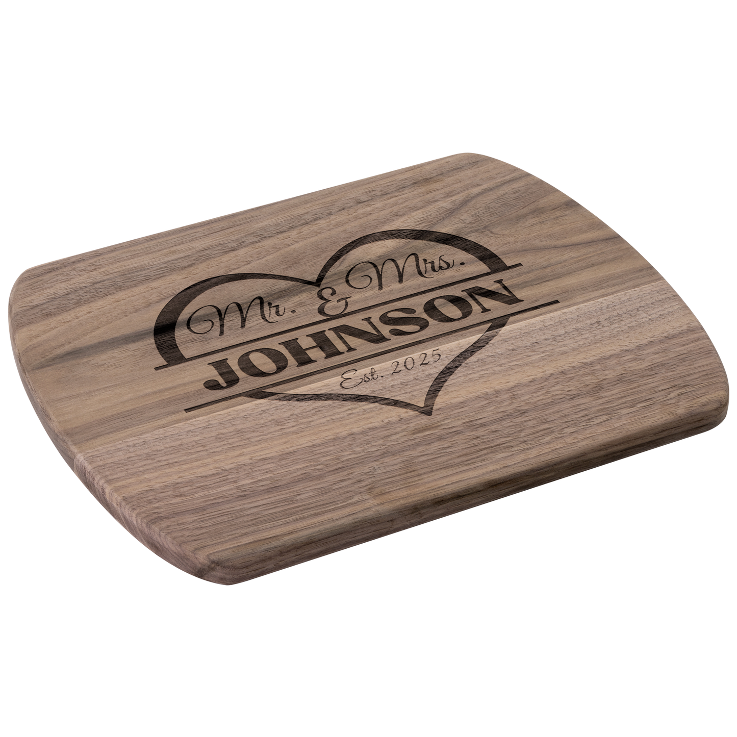 Mr & Mrs Custom Cutting Board - Wedding & Anniversary Gift - c422a25