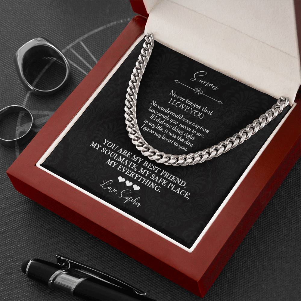 To My Husband Soulmate Necklace Gift - c548a25